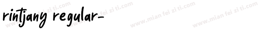 rintjany regular字体转换